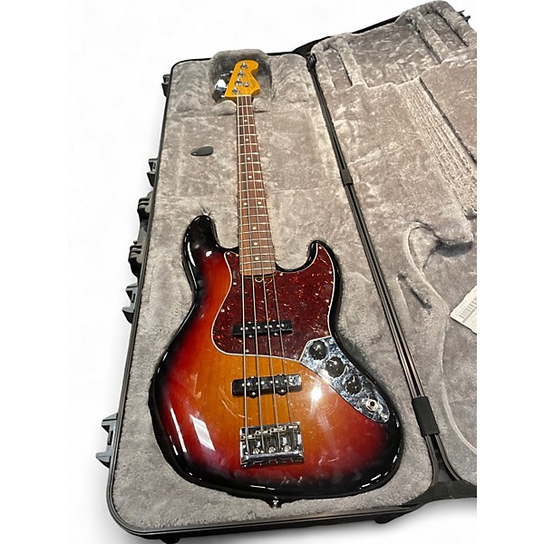 Used 2022 Fender American Professional II Jazz Bass Sunburst Electric Bass Guitar