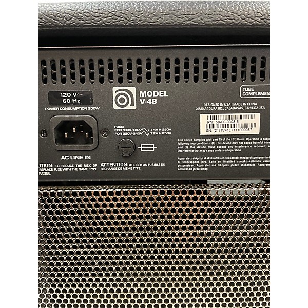 Used Ampeg V-4B Tube Bass Amp Head | Guitar Center