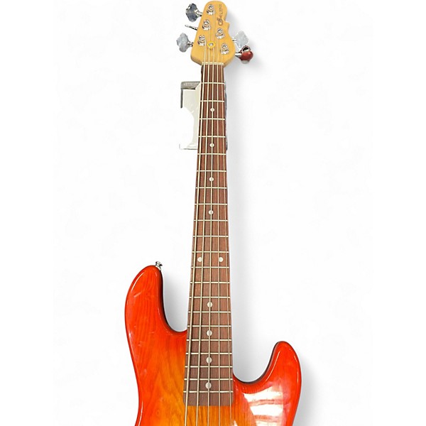 Used G&L Tribute L2500 5 String ORANGE  Electric Bass Guitar