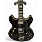 Used D'Angelico PREMIER DAPDCSBKCTCB Black Hollow Body Electric Guitar