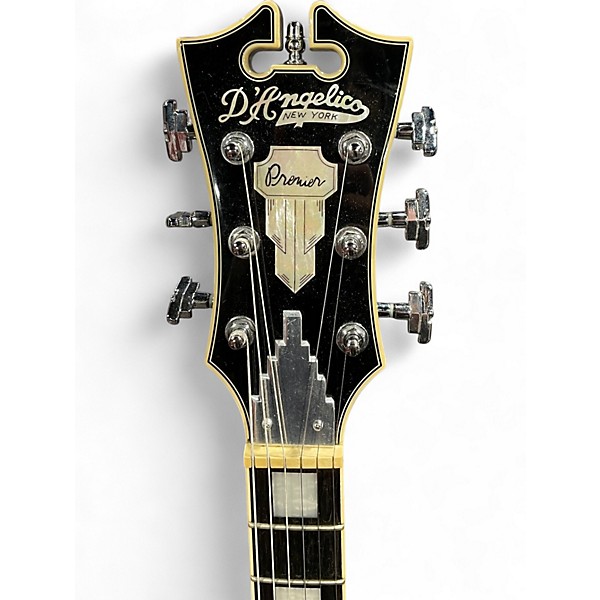 Used D'Angelico PREMIER DAPDCSBKCTCB Black Hollow Body Electric Guitar