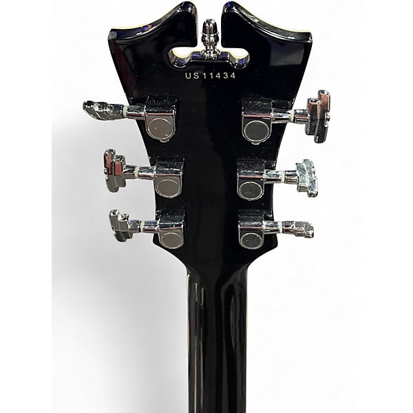 Used D'Angelico PREMIER DAPDCSBKCTCB Black Hollow Body Electric Guitar