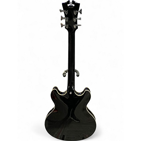 Used D'Angelico PREMIER DAPDCSBKCTCB Black Hollow Body Electric Guitar