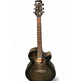 Used Mitchell MX420 QAB MBK MIDNIGHT EDGE BURST Acoustic Electric Guitar