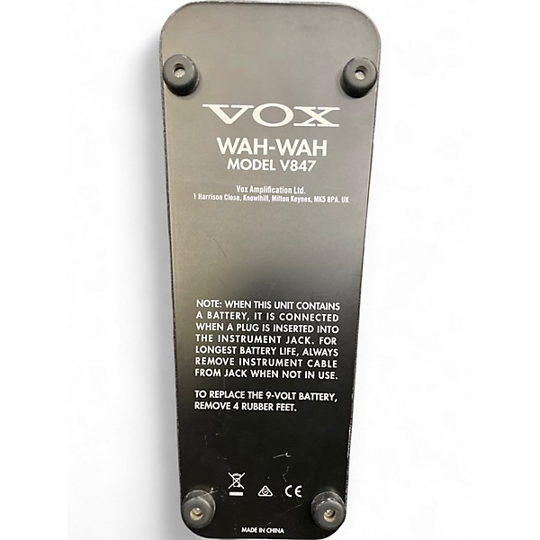 Used VOX V847 Reissue Wah Effect Pedal | Guitar Center