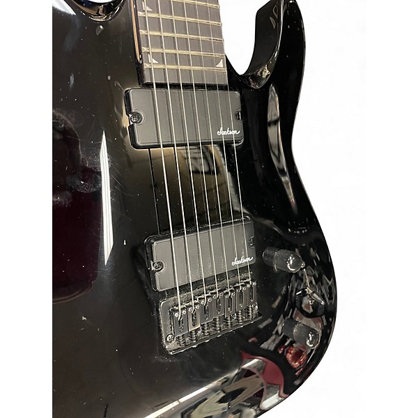 Used Jackson SLATXF7 Soloist 7 String Black Solid Body Electric Guitar