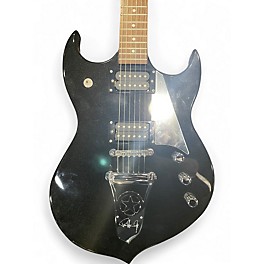 Used Silvertone Paul Stanley PSSN1 Black Solid Body Electric Guitar