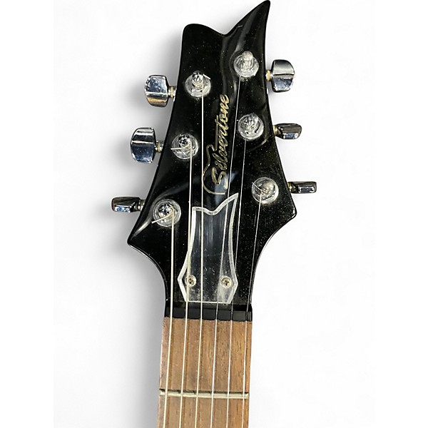 Used Silvertone Paul Stanley PSSN1 Black Solid Body Electric Guitar