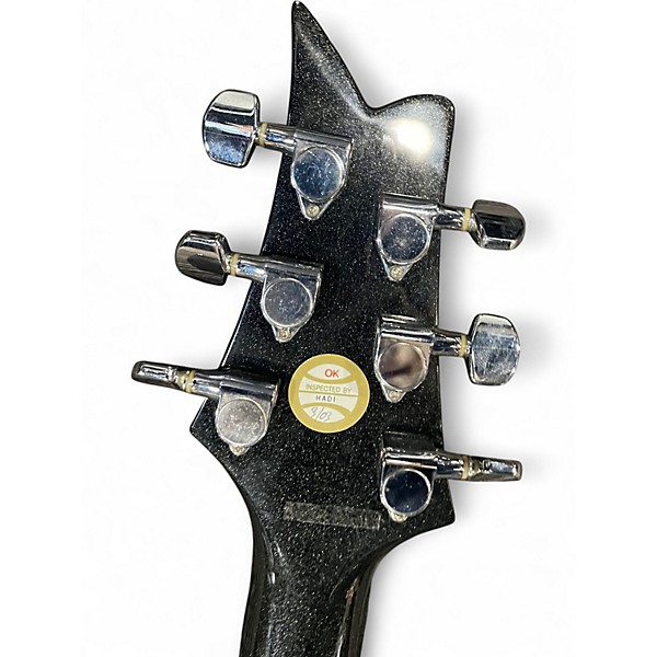 Used Silvertone Paul Stanley PSSN1 Black Solid Body Electric Guitar