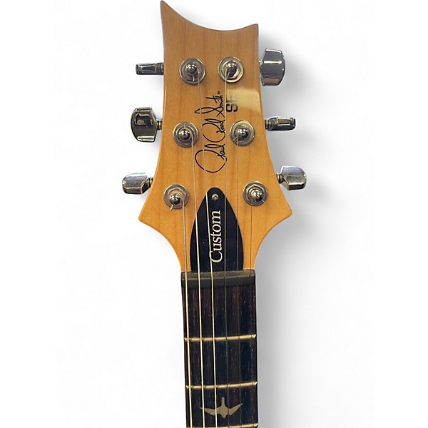 Used PRS SE Custom 22 Semi-Hollowbody Vintage Yellow Hollow Body Electric Guitar
