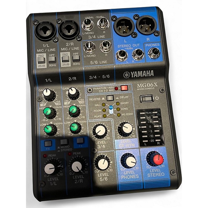 Used Yamaha MG06X Unpowered Mixer | Guitar Center