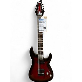 Used Schecter Guitar Research OMEN ELITE 7 TRANS RED Solid Body Electric Guitar