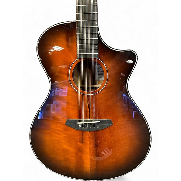 Used Breedlove OREGON CONCERTO BOURBON BOURBON BURST 12 String Acoustic Electric Guitar