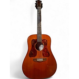Vintage 1970s Guild D 25 LH Natural Acoustic Guitar