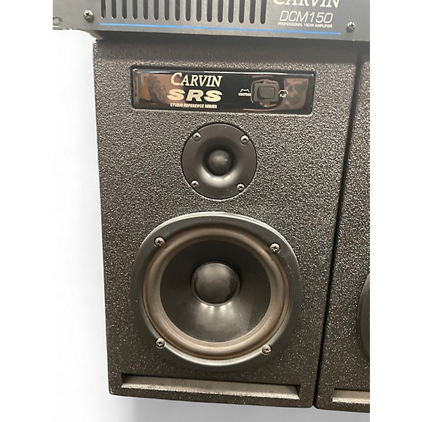 Used Carvin DCM150 Amp plus SRS Monitor Set Powered Monitor