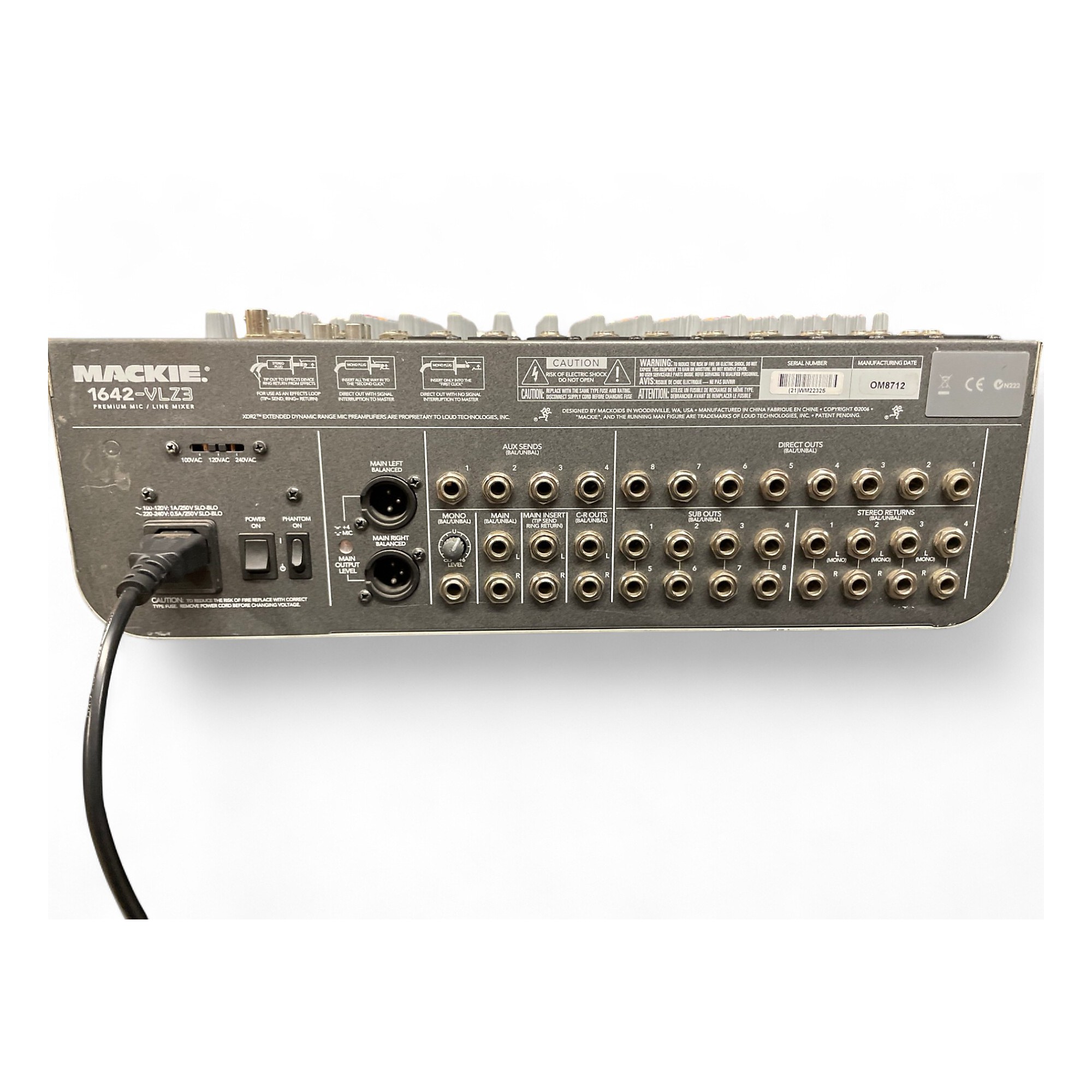 MACKIE マッキー 1642-VLZ3 ミキサー　ジャンク品 MACKIE 1642-VLZ3 ミキサー 16ch 動作品 - メルカリ