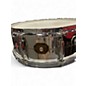 Vintage 1970s Gretsch Drums 14in 4150 Snare Metallic Silver Drum