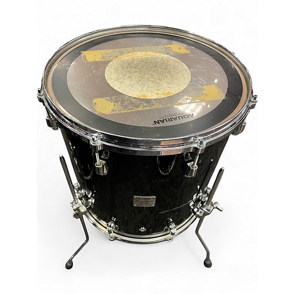 Used Yamaha 3 Piece Birch Custom Absolute Black Drum Kit