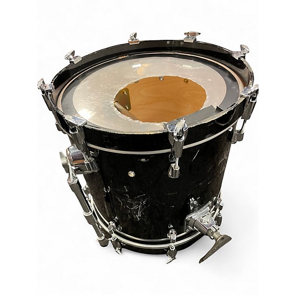 Used Yamaha 3 Piece Birch Custom Absolute Black Drum Kit