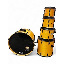 Used Pearl  5 Piece VISION  Yellow Drum Kit