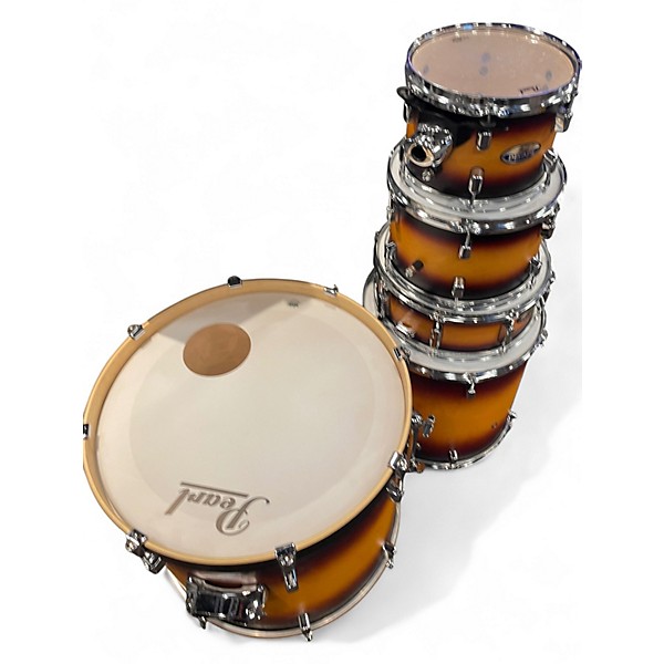 Used Pearl 5 Piece Decade Maple Classic Satin Amburst Drum Kit