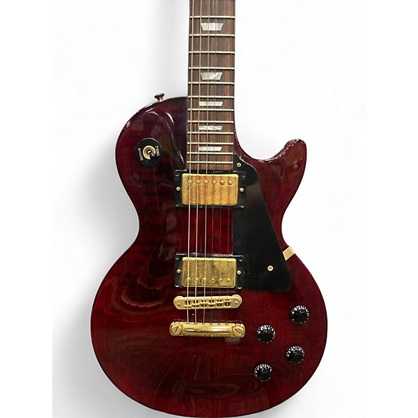 Used 2002 Gibson Les Paul Studio Crimson Red Trans Solid Body Electric Guitar