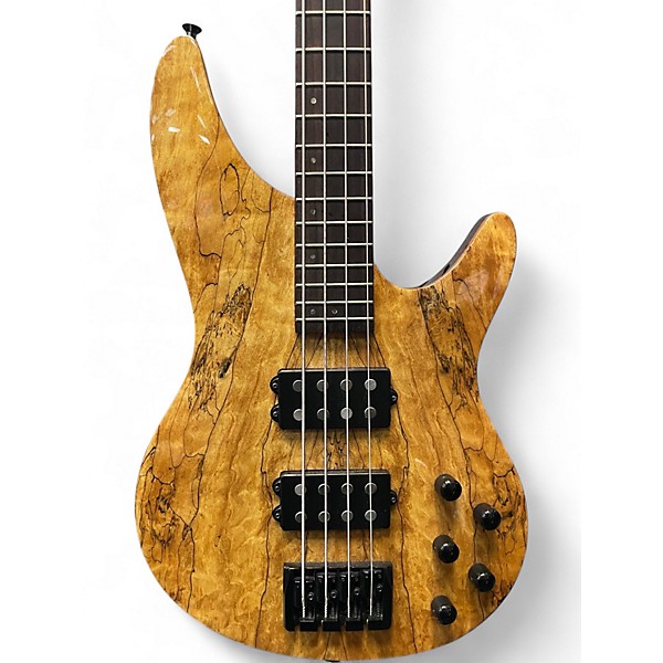 Used Laguna LB524SM Spalted Maple Electric Bass Guitar