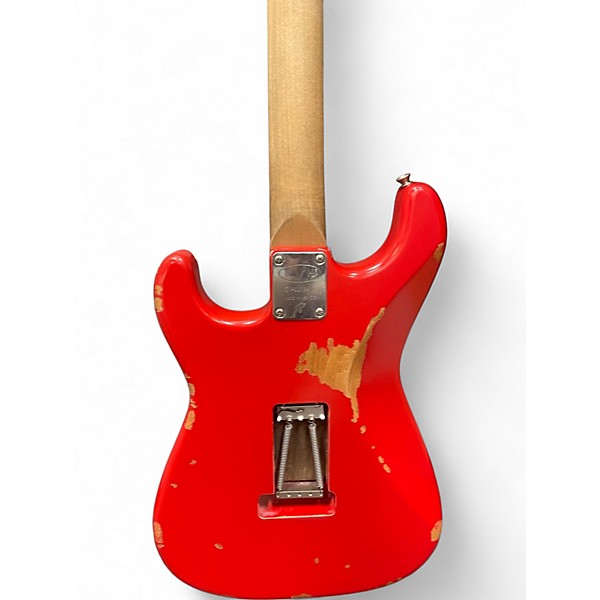 Used EVH FRANKENSTEIN RELIC SERIES RED Solid Body Electric Guitar