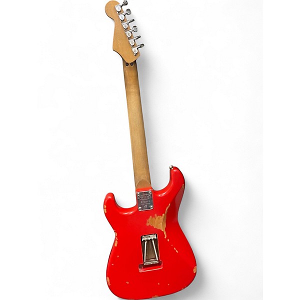 Used EVH FRANKENSTEIN RELIC SERIES RED Solid Body Electric Guitar