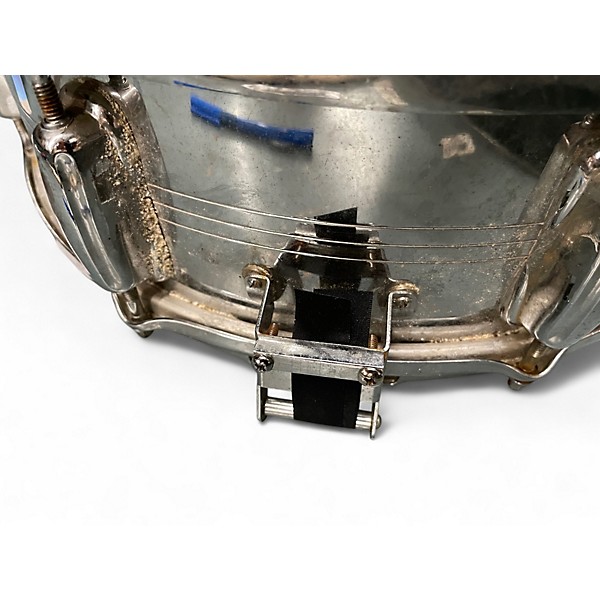 Vintage 1980s Slingerland 5.5X14 Snare Silver Drum
