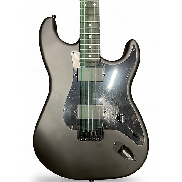 Used Harley Benton Standard Series S Style Satin Black Solid Body Electric Guitar