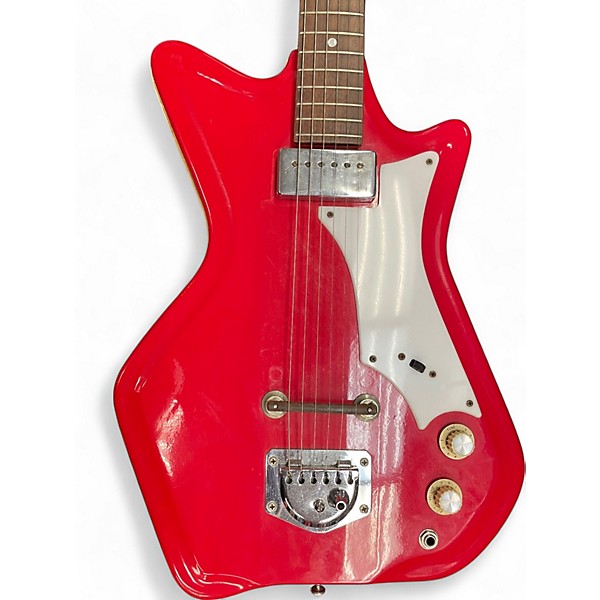 Vintage 1961 Airline Res-o-Glass Red Solid Body Electric Guitar