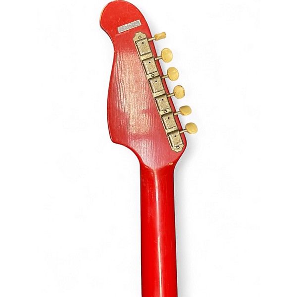 Vintage 1961 Airline Res-o-Glass Red Solid Body Electric Guitar