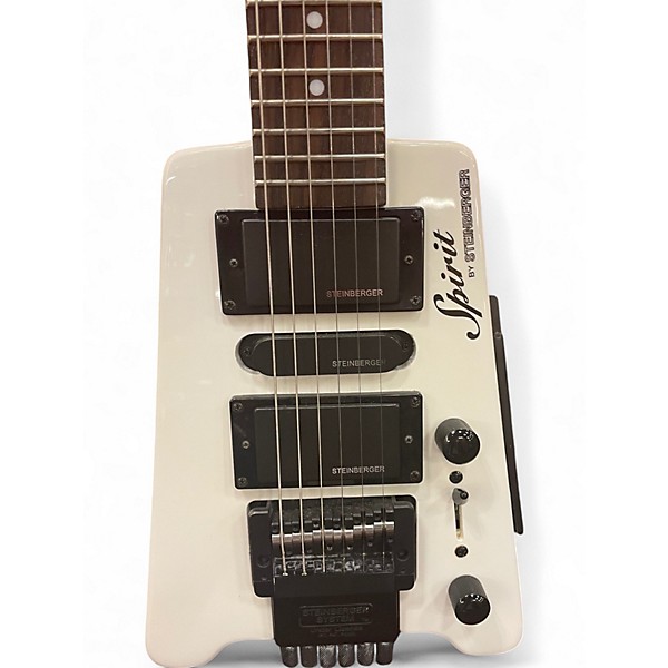 ギター STEINBERGER Spirit GT-Pro Deluxe White Steinberger Spirit GT-PRO Deluxe WH white Headless Guitar