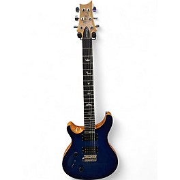 Used PRS SE Custom 24 Trans Blue Solid Body Electric Guitar