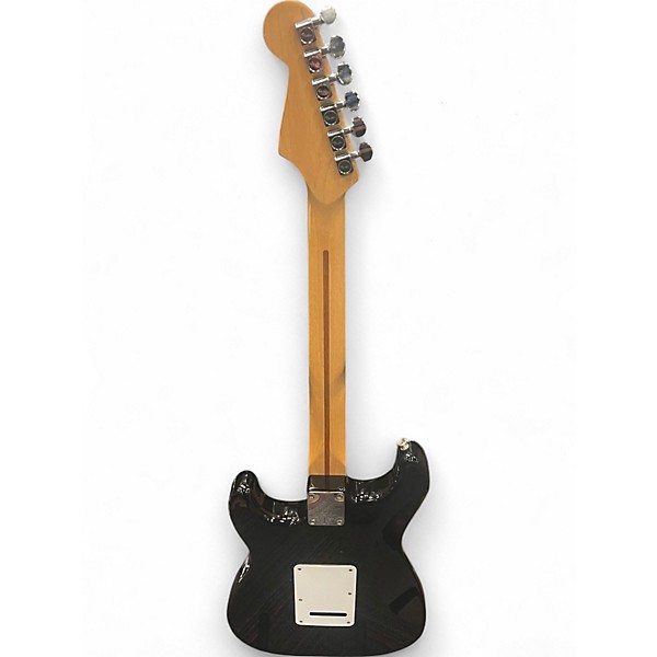 Used Fender Player Stratocaster Black and White Solid Body Electric Guitar