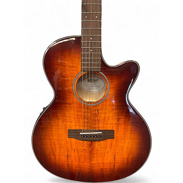 Used Mitchell mx-430sm Spalted Maple Acoustic Electric