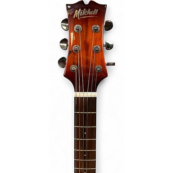 Used Mitchell mx-430sm Spalted Maple Acoustic Electric Guitar