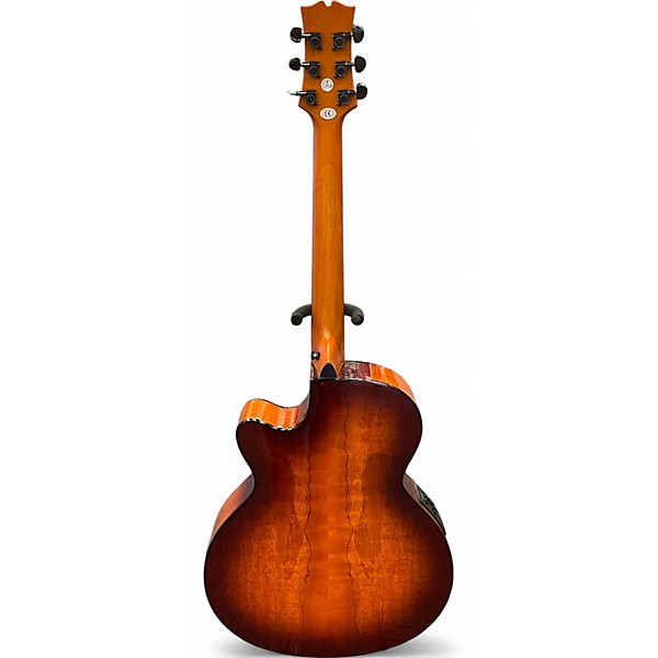 Used Mitchell mx-430sm Spalted Maple Acoustic Electric Guitar