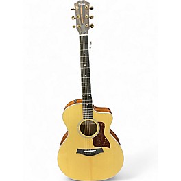 Used Taylor 214CE Deluxe Natural Acoustic Electric Guitar