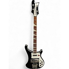 Used 2020 Rickenbacker 4003 Black and White Electric Bass Guitar