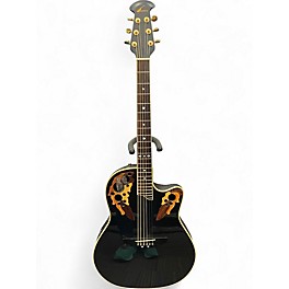 Used Ovation CS257 Celebrity Black Acoustic Electric Guitar