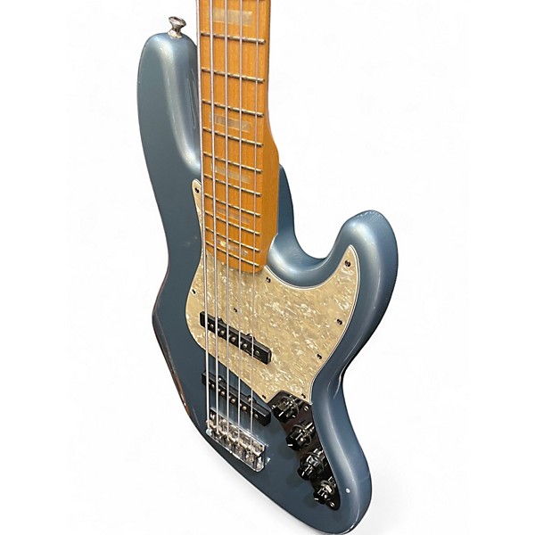 Used Fender Custom Shop Custom Classic Metallic Ice Blue Electric Bass Guitar