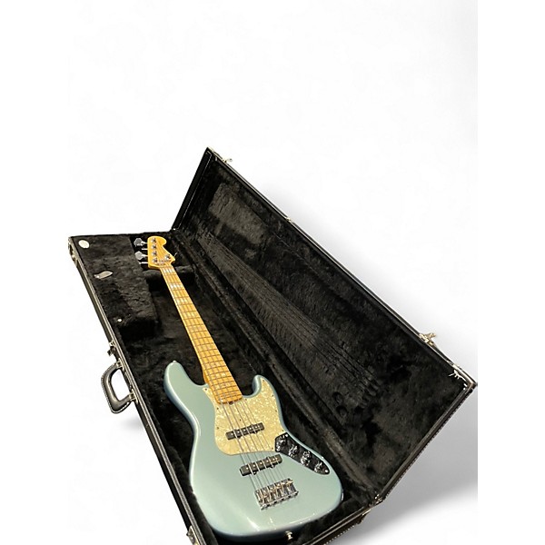 Used Fender Custom Shop Custom Classic Metallic Ice Blue Electric Bass Guitar
