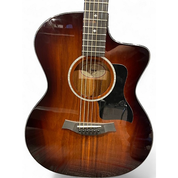 Used Taylor 224CEKDLX Shaded Edge Burst Acoustic Electric Guitar