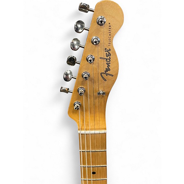 Used Fender noventa telecaster Fiesta Red Solid Body Electric Guitar