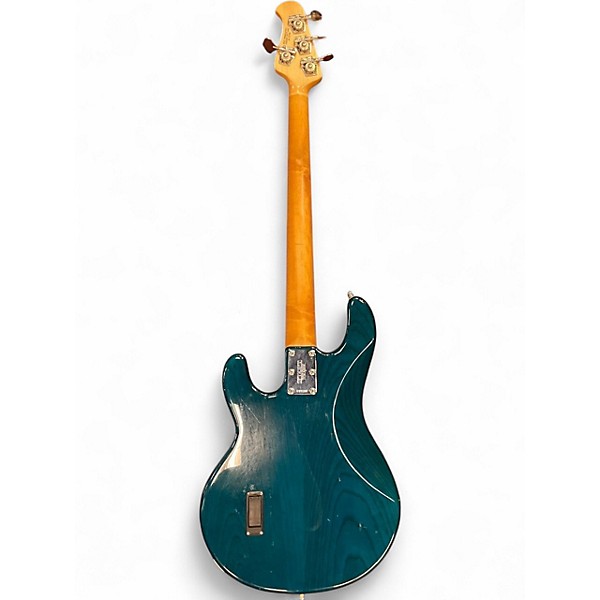 Used Ernie Ball Music Man Stingray H teal Electric Bass Guitar