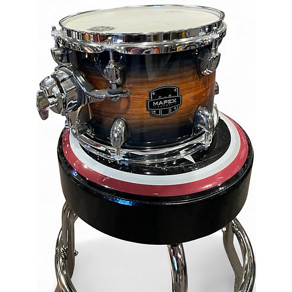 Used Mapex 6 Piece Armory Caribbean Burst Drum Kit