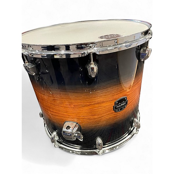 Used Mapex 6 Piece Armory Caribbean Burst Drum Kit