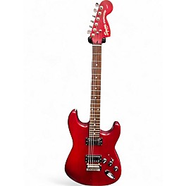 Used Squier Standard Stratocaster HH Crimson Red Trans Solid Body Electric Guitar
